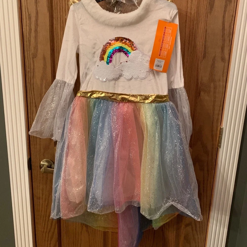 Rainbow Unicorn Halloween / dress‎ up kids costume